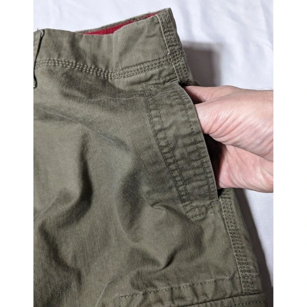 DOCKERS FLAT FRONT LOOSE FIT Men Size 42 Cotton‎ Green 10